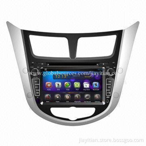 Android 4.2 Car DVD Player, Fit for Hyundai Solaris, BT/GPS/iPod with Wi-Fi and 3G, Capacitive Touch